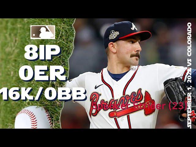 Spencer Strider 16K game | Sep 1, 2022 | MLB highlights