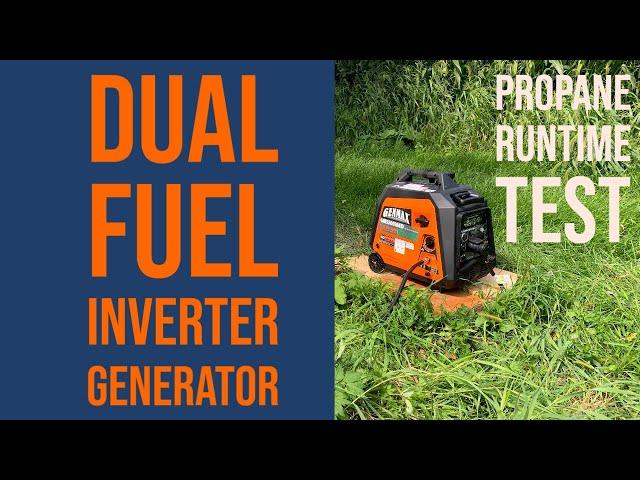 Dual Fuel Inverter Generator Duration Load Test - Genmax 3500 (GM3500iAED)