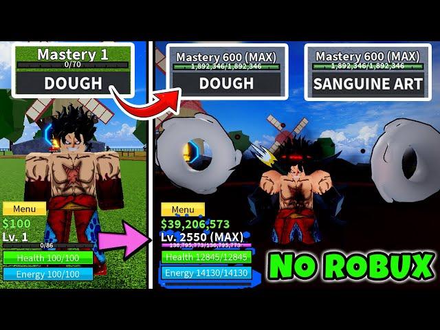 Noob To Pro as Luffy Snakeman but he uses Katakuri Build and Sanguine Art | Ghoul V4 Full Awakening!