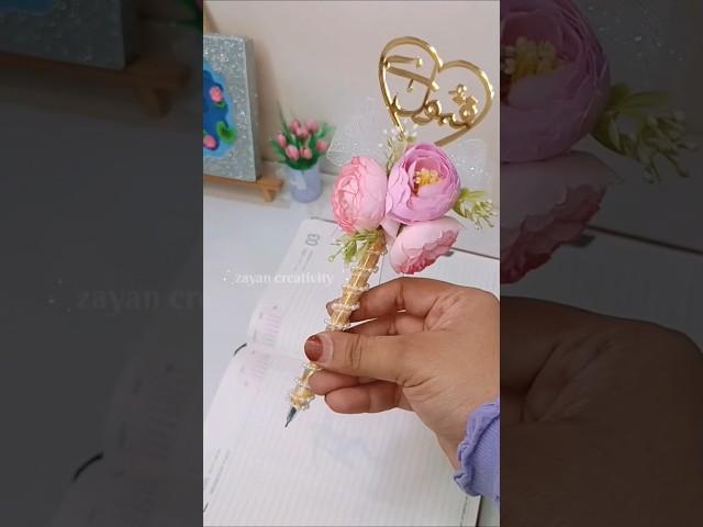 prettiest pen  for order +91 81084 86027 #diy #craftycorner #craft #handmadeseller #youtubepartner