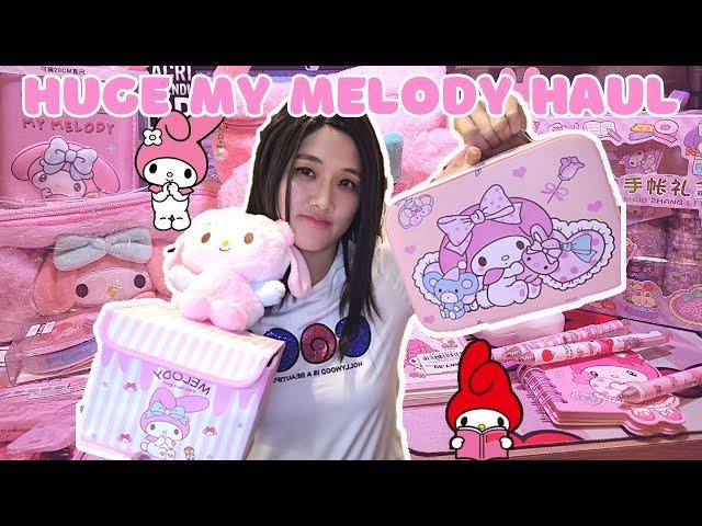 Unboxing Huge My Melody Haul| Pink Kawaii Sanrio Stuff