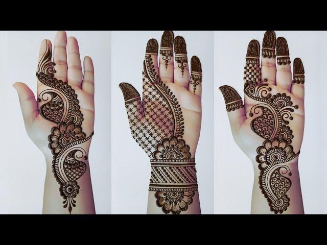 Top 3 stylish front hand mehndi design| mehandi design| mehndi designs| simple mehandi design