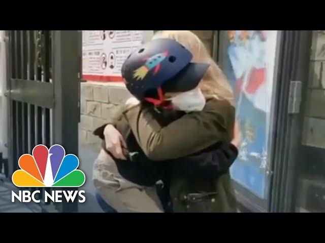 Watch NBC News Correspondent Reunite With Son After Coronavirus Coverage | NBC Nightly News