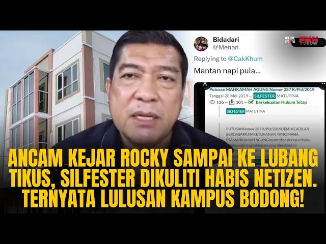 SILFESTER DIKULITI HABIS OLEH NETIZEN! TERNYATA ALUMNI KAMPUS BODONG, KULIAH DI RUKO | OTR Eps. 725