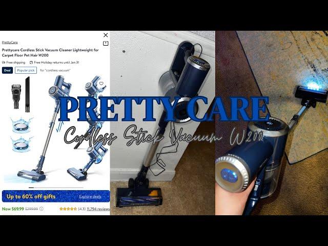 Vlogmas | PRETTYCARE W200 Cordless Stick Vacuum | Unboxing & Review