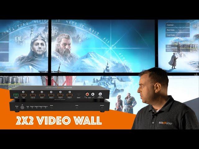 How to Set Up a Video Wall for Home, Business, Sports Bars, and Live Events using BZBGEAR Equipment!