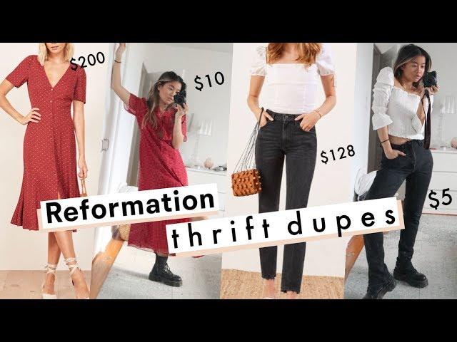 REFORMATION DUPES from the thrift store! | $200 vs $10