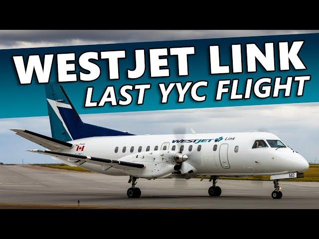 Flying the LAST WestJet Link Calgary Flight