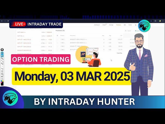 Live Bank Nifty Option Trading  | Intraday Trading by Intraday Hunter