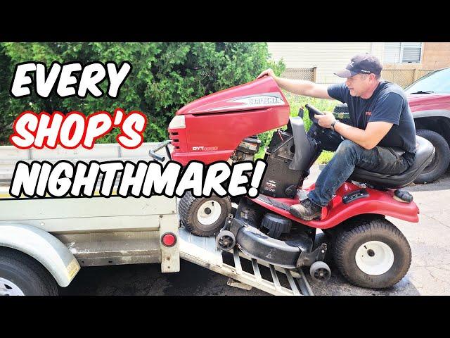 This Repair Is Already Turning Into A Nightmare Before Riding Mower Even Comes Off The Trailer!