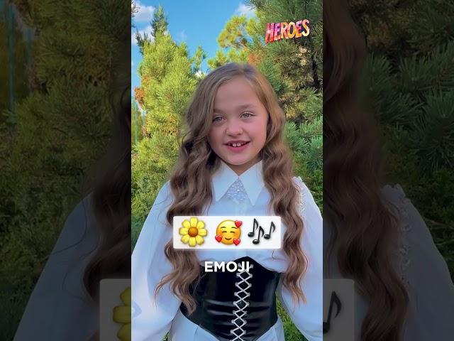 Anastasia from Ukraine sums up her song 'Kvitka' in just three emojis. Any guesses?  #JESC2023