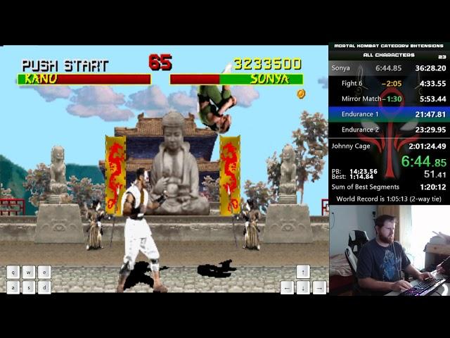 Mortal Kombat (Arcade) - Speedrun - All Characters - 1:29:11 [PB]