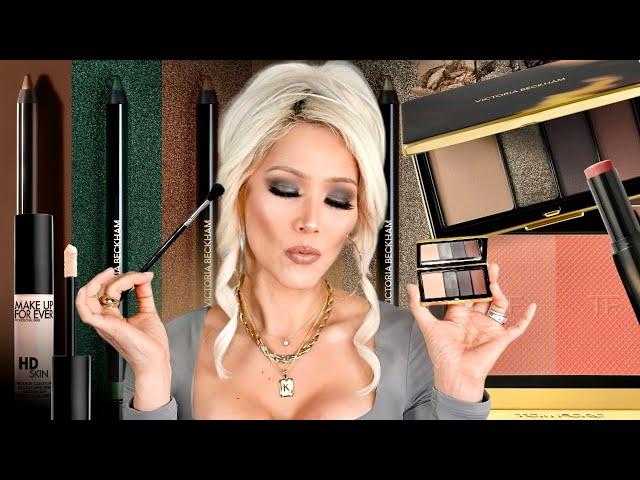 NEW Luxury Makeup Tutorial | Victoria Beckham New Eyeshadow | GRWM Luxury Beauty Haul | Over 40