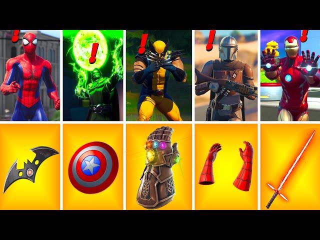 Evolution of ALL Bosses & Mythic Weapons! - Fortnite