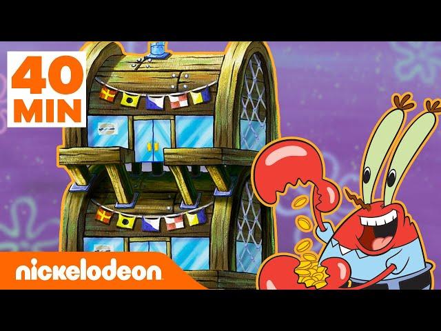 سبونج بوب | 40 دقيقة من إعادة تصميم محل مقرمشات سلطع! | Nickelodeon Arabia