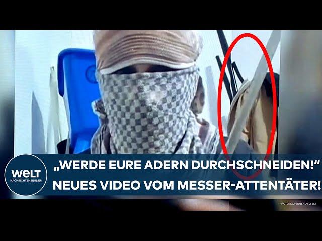 SOLINGEN: "Werde eure Adern durchschneiden!" IS veröffentlicht neues Video des Messer-Attentäters!