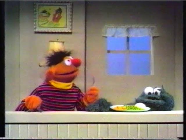 Ernie und Krümelmonster und das Essbesteck - Ernie und Bert - Classic - VHS-Video-Clip