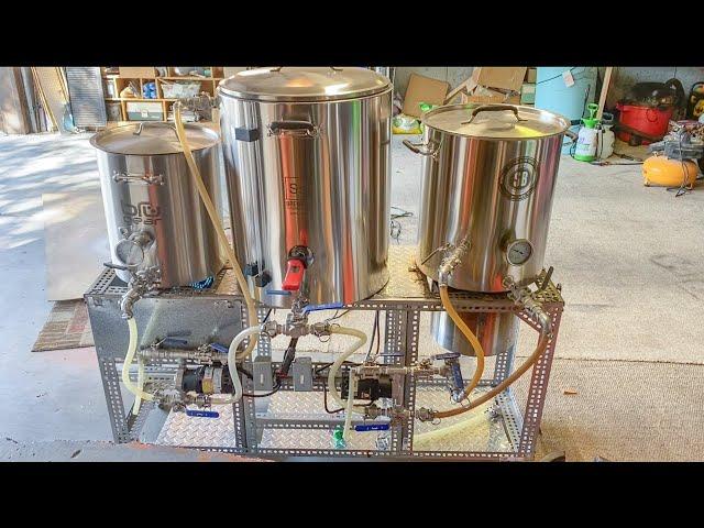 How to make all grain beer, 3 vessel single tier brewing system. #brewingbeer #homebrew #homebrewing