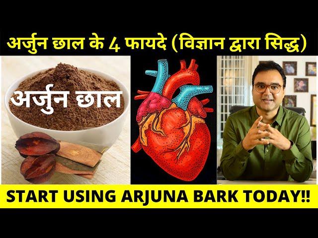 4 Health Benefits Of Arjuna Bark (backed by science) | Arjun Chal Ke Fayde | Dose | How To Use