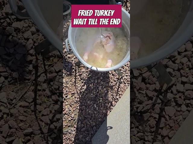 Fried Turkey OR OVEN?? Wait till the end #deepfriedturkey #short #youtubeshorts