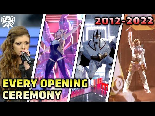 EVERY LoL Worlds Final Opening Ceremony (2012 - 2022) | League of Legends Esports Moments