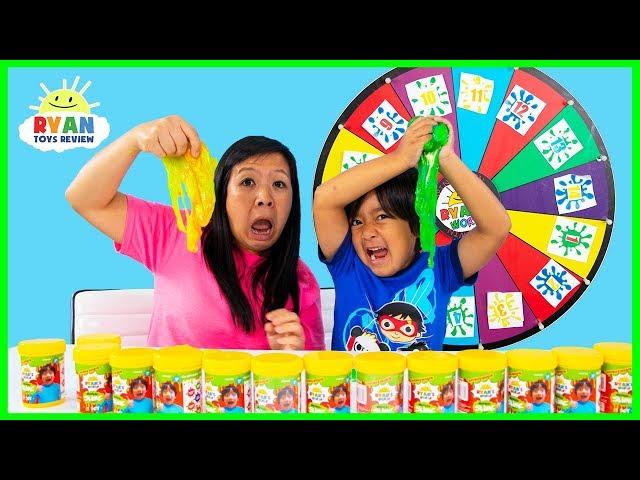 3 Color Slime Challenge Mystery Wheel!!!!