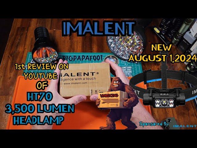  NEW 2024 KICKSTARTER IMALENT HT70 3,500 LUMEN HEADLAMP EDC XHP50.3 HI LED 359m THROW UNBOXING