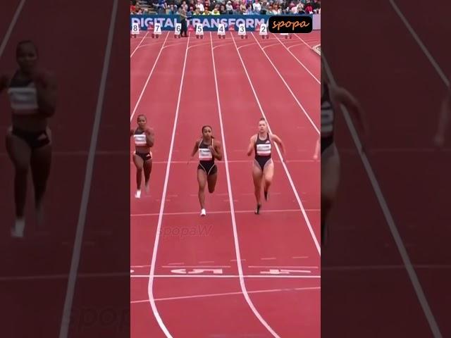 Celera BARNES ️️ 100m Final — 11.19 #shorts #athletics #viral