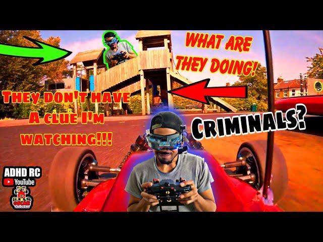FPV RC Car In N Out Troll Prank vs CRIMINALS