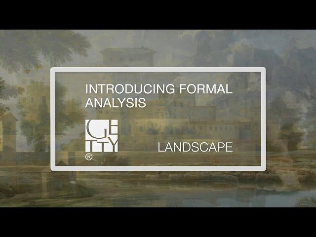 Introducing Formal Analysis: Landscape