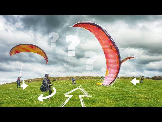 Simple Paraglider GROUND HANDLING training demonstration