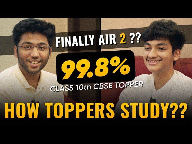 FINALLY AIR-2 ?? | Topper Interview 10th 2023 | How You Can Become a Topper ??