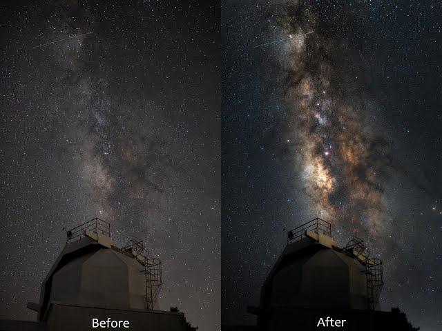 Photography Post-Processing Tutorial Ep1 - Astrophotography -  Summer Galaxy 銀河攝影後製教學