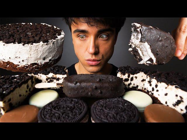 ASMR OREO ICE CREAM SANDWICH, OREO COOKIES AND CREAM ICE CREAM, OREO CHEESECAKE & CHOCOLATE COOKIES