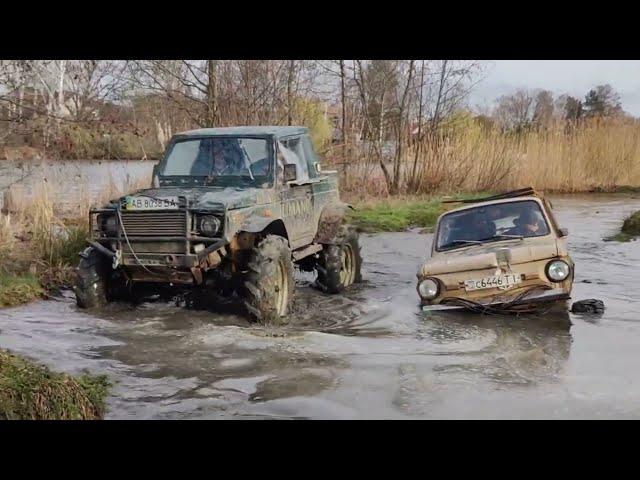 МЕГА-ЗАЗ начинает садится и намокать #OFFROAD становится сложнее ГОЛЬФ-БРОД далеко