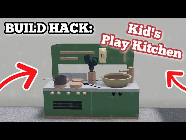 Kid's Play Kitchen BUILD HACK | BLOXBURG ROBLOX | ROBUILDS