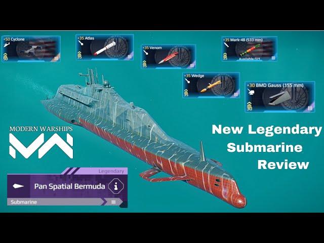 Modern Warships Pan Spatial Bermuda - New Submarine Review & Gameplay