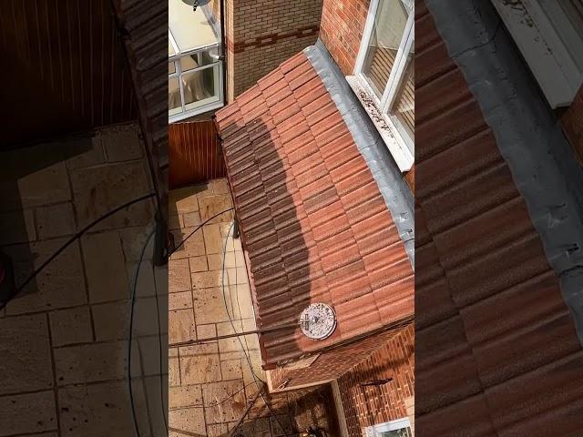 Satisfying Red Roof Clean #jetwashing #roofwashing #satisfying #exteriorclean