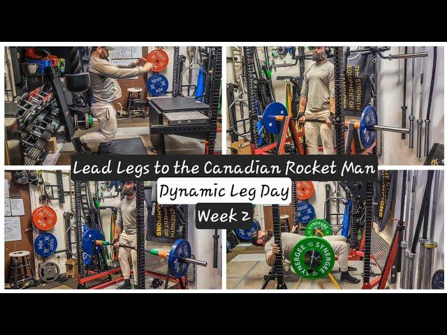 Lead Legs to Canadian Rocket Man....Sure.  Dynamic Leg Day Week 2: 03/01/2025 #jumptraining #dynamic