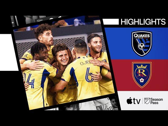 San Jose Earthquakes vs. Real Salt Lake | Diego Luna Strikes! | Full Match Highlights