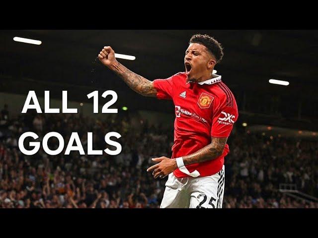 Jadon Sancho All 12 Goals For Manchester United.