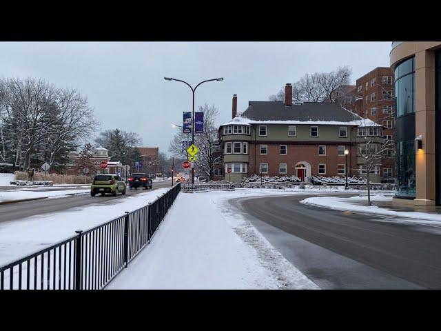 Evanston Illinois/Chicago Suburb: A Snowy Afternoon January 2025