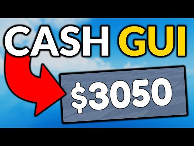 How to Make a Cash Display GUI in Roblox Studio - Roblox Scripting Tutorial