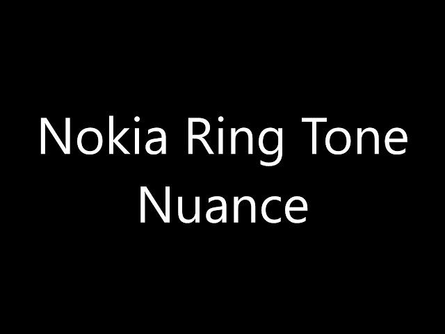 Nokia ringtone - Nuance