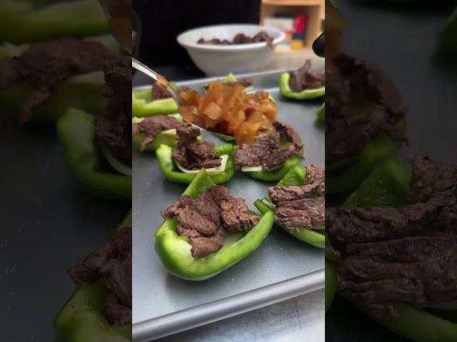 Philly Cheesesteak Bites! Bite-sized Philly magic, with a fresh veggie twist  #friedcheese #cheese