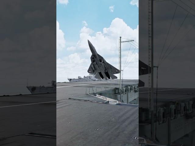 Sukhoi Su-57 Executed a Flawless Touchdown on the Aircraft Carrier