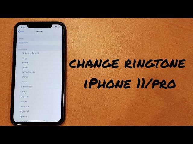 iPhone 11 how to change ringtone