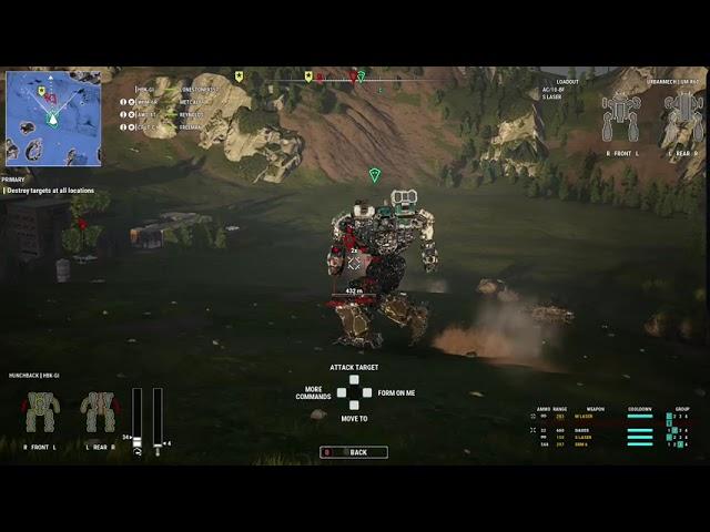 MechWarrior 5: Mercenaries (Xbox1) [Playing with the Hunchback]