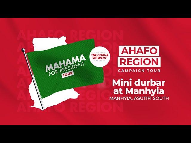 WATCH LIVE |⁠ ⁠Mini durbar at Manhyia [Asutifi South] | #Mahama4change2024 Campaign | WoezorTV