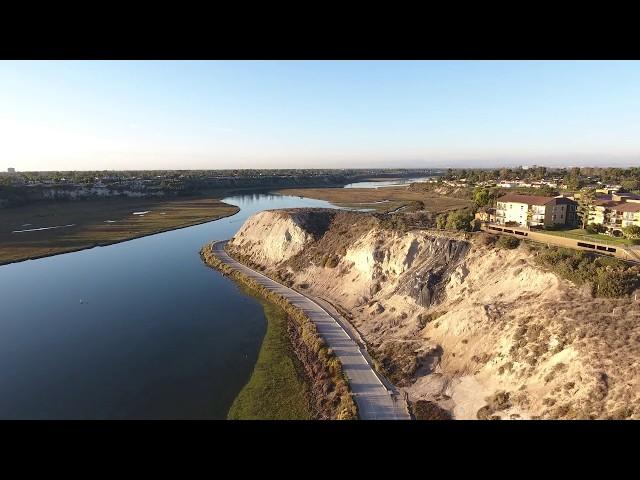 Newport Beach Back Bay Arial Fly Around in 4K